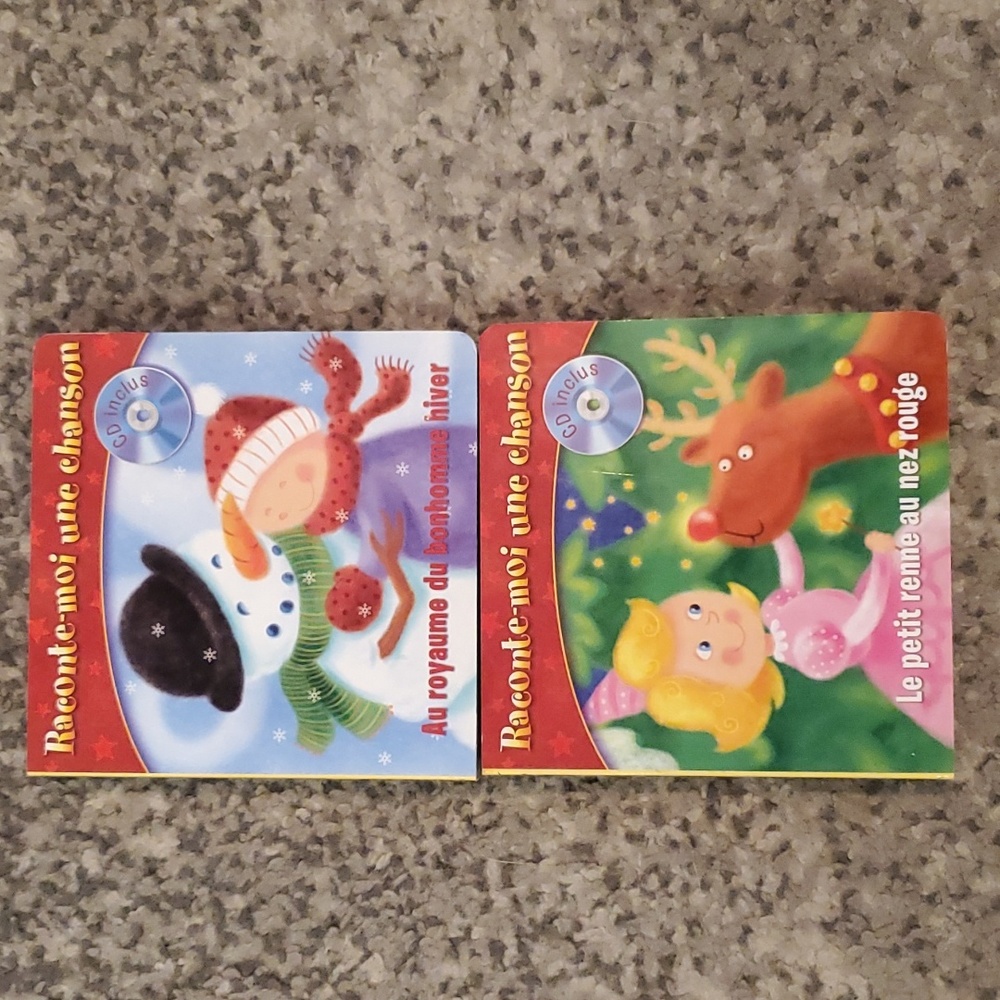 French Christmas Books with CD for kids 2-5 years